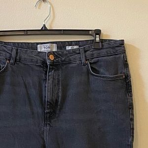 Black high waisted mom jeans - New Look - 16